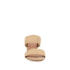 Sandalia Casual Trender color Beige para Mujer con tacon cuadrado