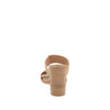 Sandalia Casual Trender color Beige para Mujer con tacon cuadrado