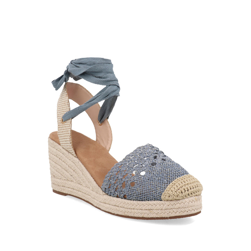 Alpargata Casual Trender color Azul para Mujer diseño tejido
