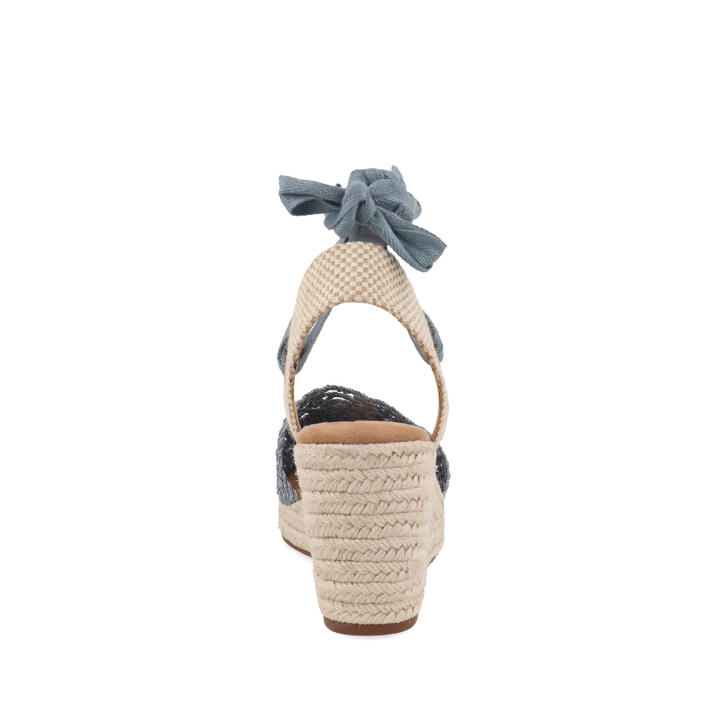 Alpargata Casual Trender color Azul para Mujer diseño tejido