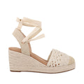 Alpargata Casual Trender color Beige para Mujer diseño tejido