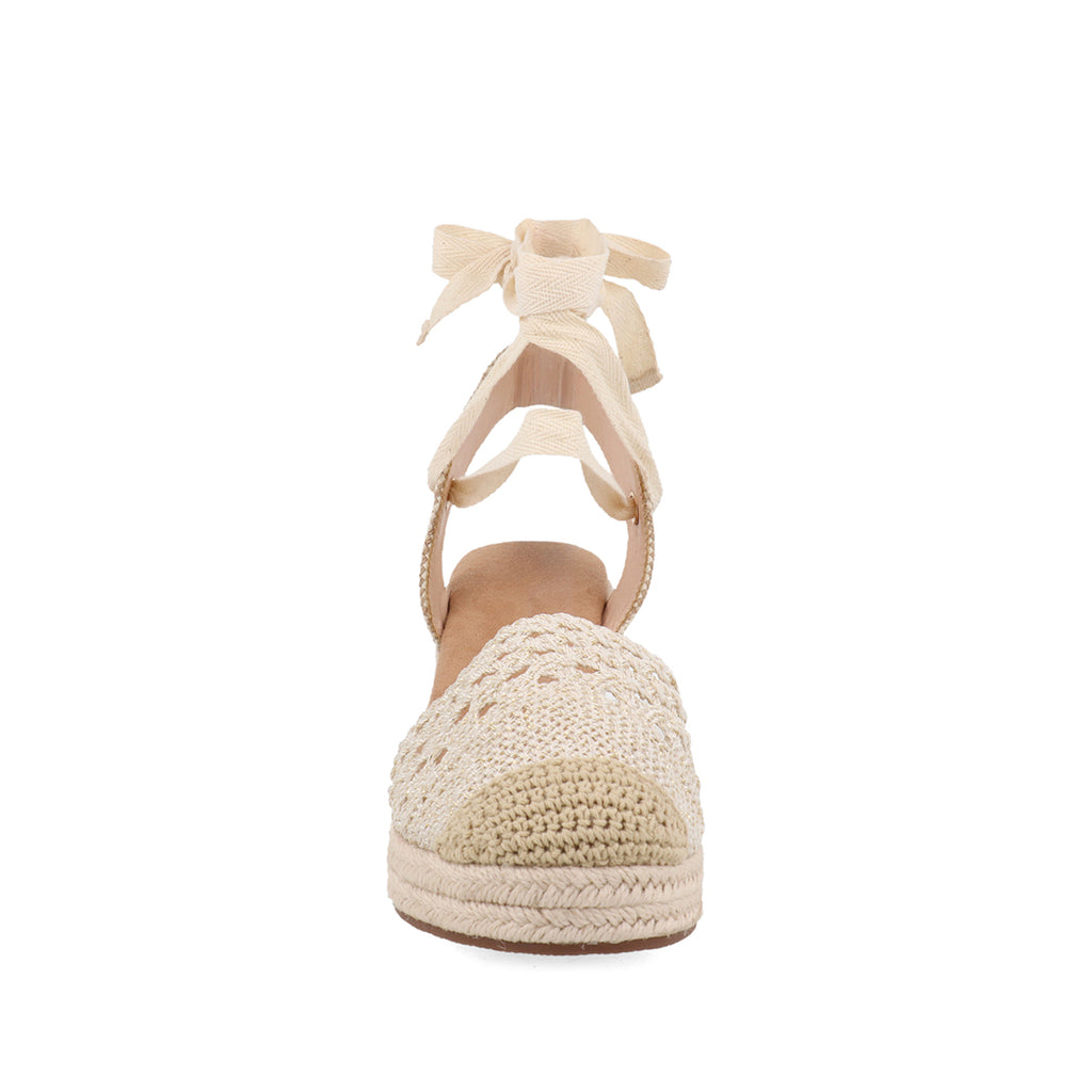 Alpargata Casual Trender color Beige para Mujer diseño tejido