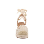 Alpargata Casual Trender color Beige para Mujer diseño tejido