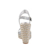 Sandalia Casual con Plataforma Trender color Plata para Mujer