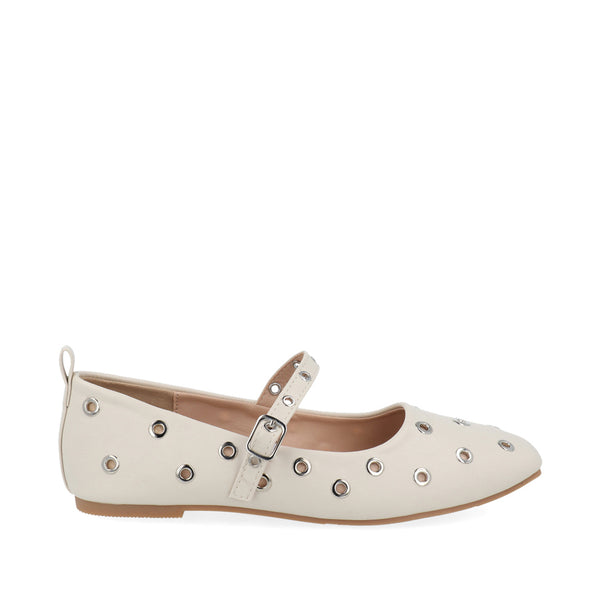 Balerina Casual Trender color Latte con Ojillo para Mujer