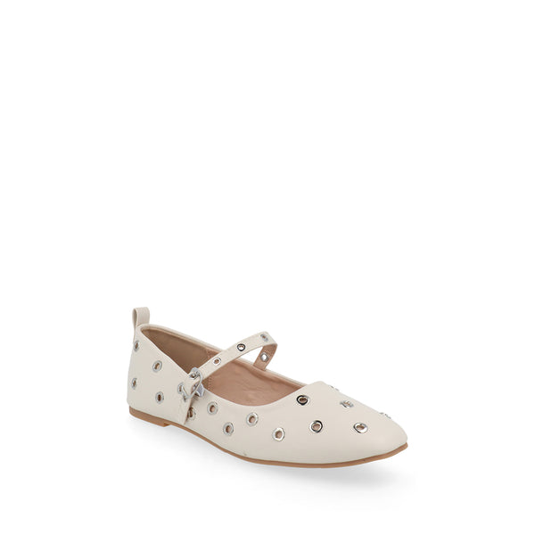 Balerina Casual Trender color Latte con Ojillo para Mujer