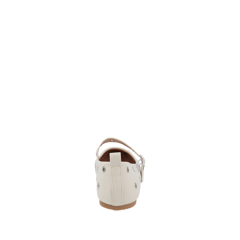 Balerina Casual Trender color Latte con Ojillo para Mujer