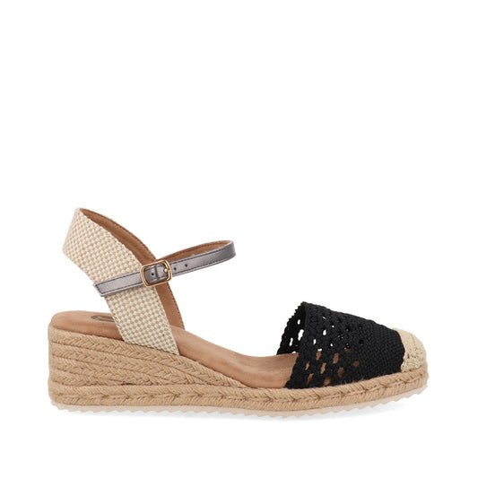 Alpargata Casual Trender color Negro para Mujer