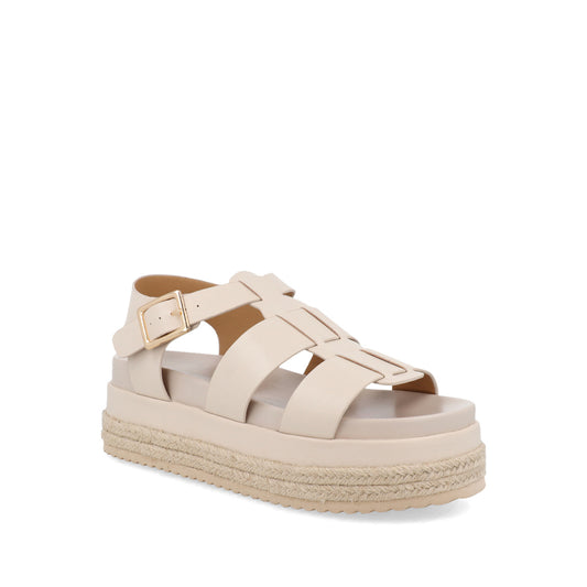 Sandalia Casual Trender color Beige para Mujer