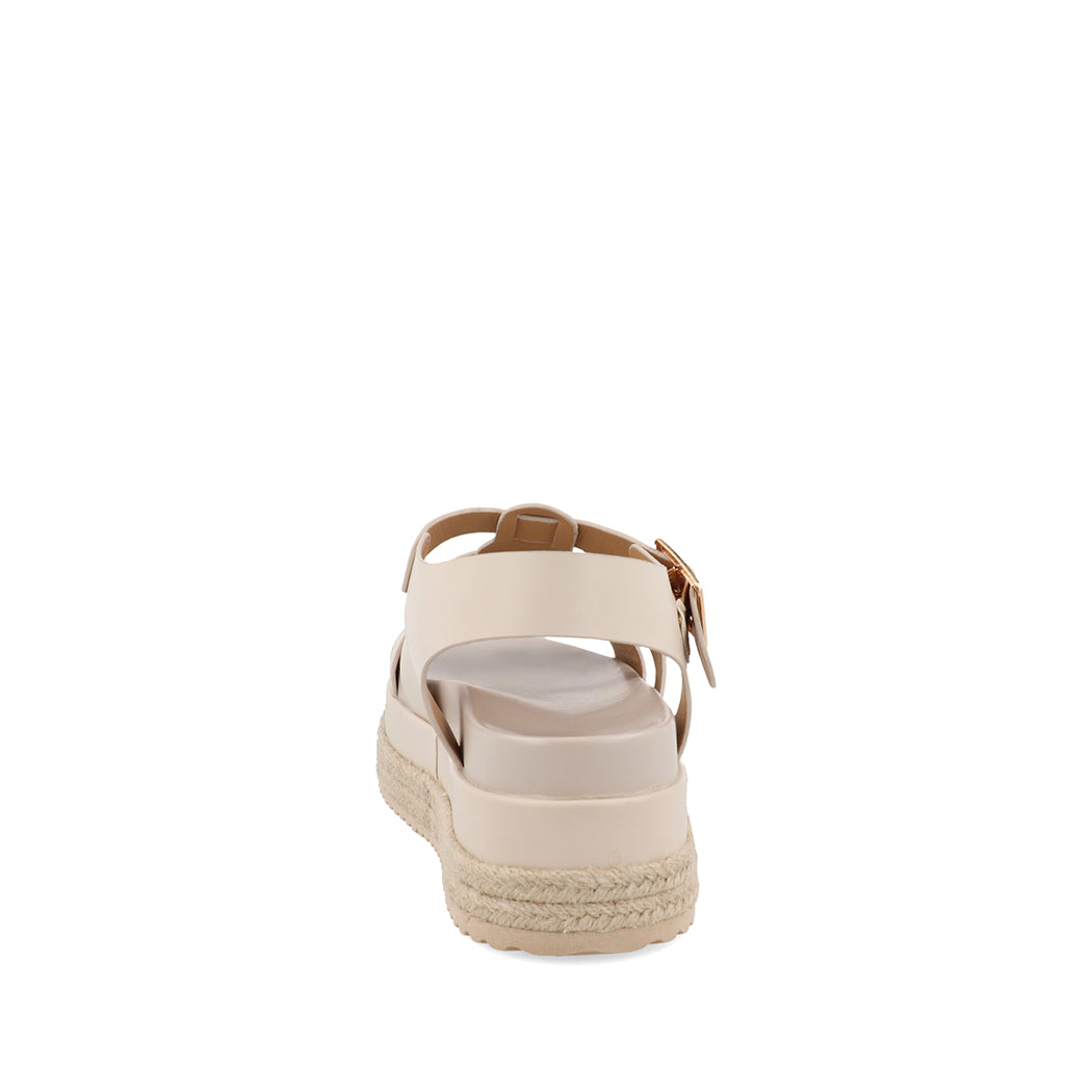 Sandalia Casual Trender color Beige para Mujer