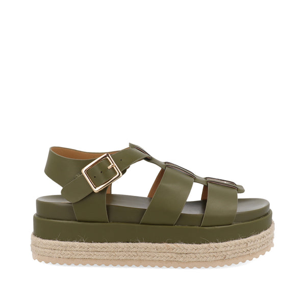 Sandalia Casual Trender color Verde para Mujer