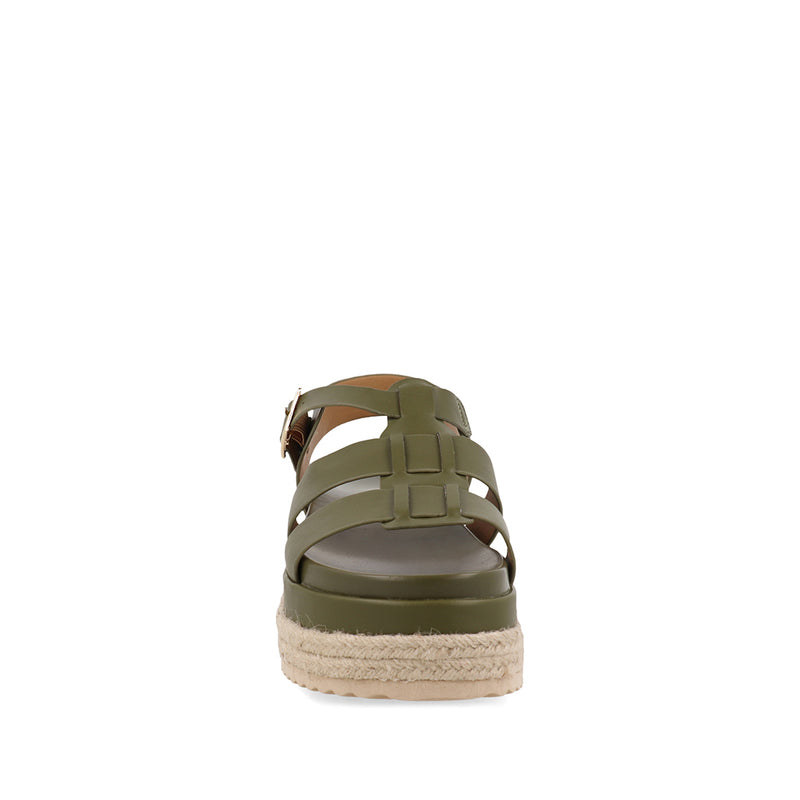 Sandalia Casual Trender color Verde para Mujer