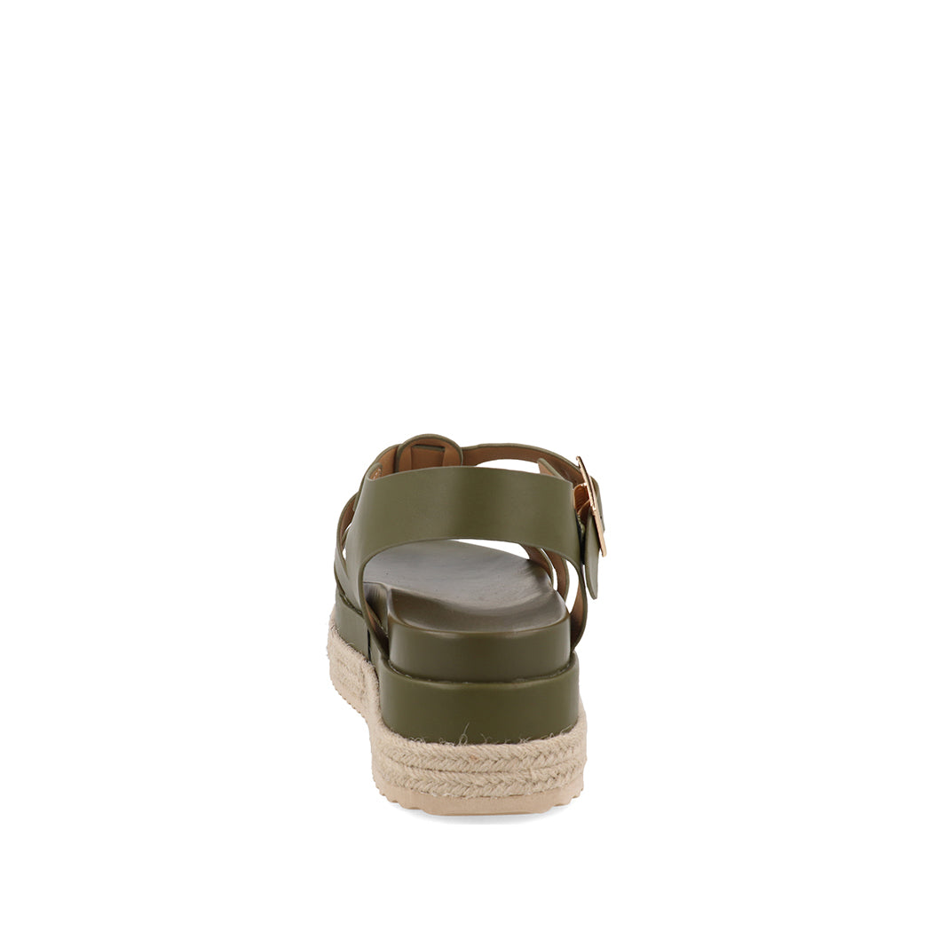Sandalia Casual Trender color Verde para Mujer