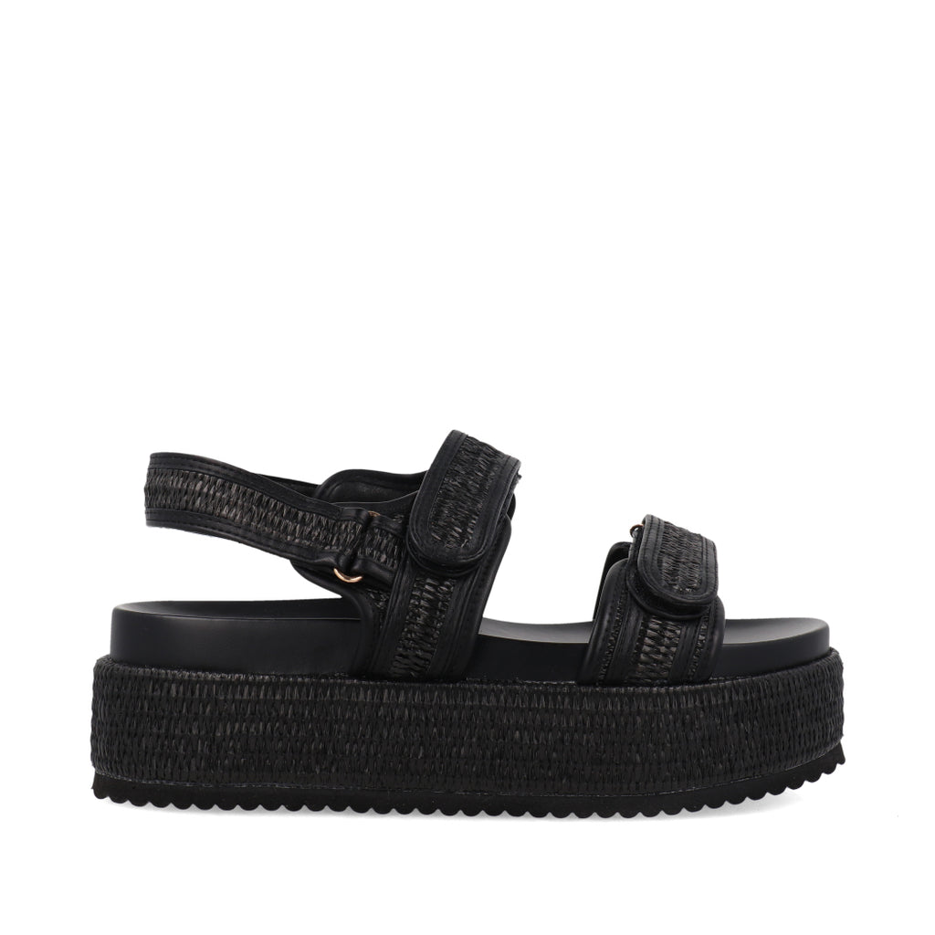 Sandalia Casual Trender color Negro para Mujer