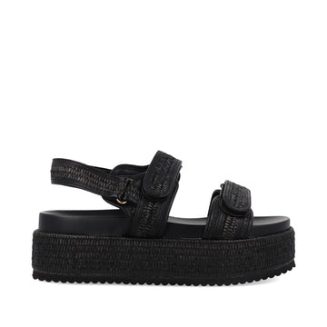 Sandalia Casual Trender color Negro para Mujer