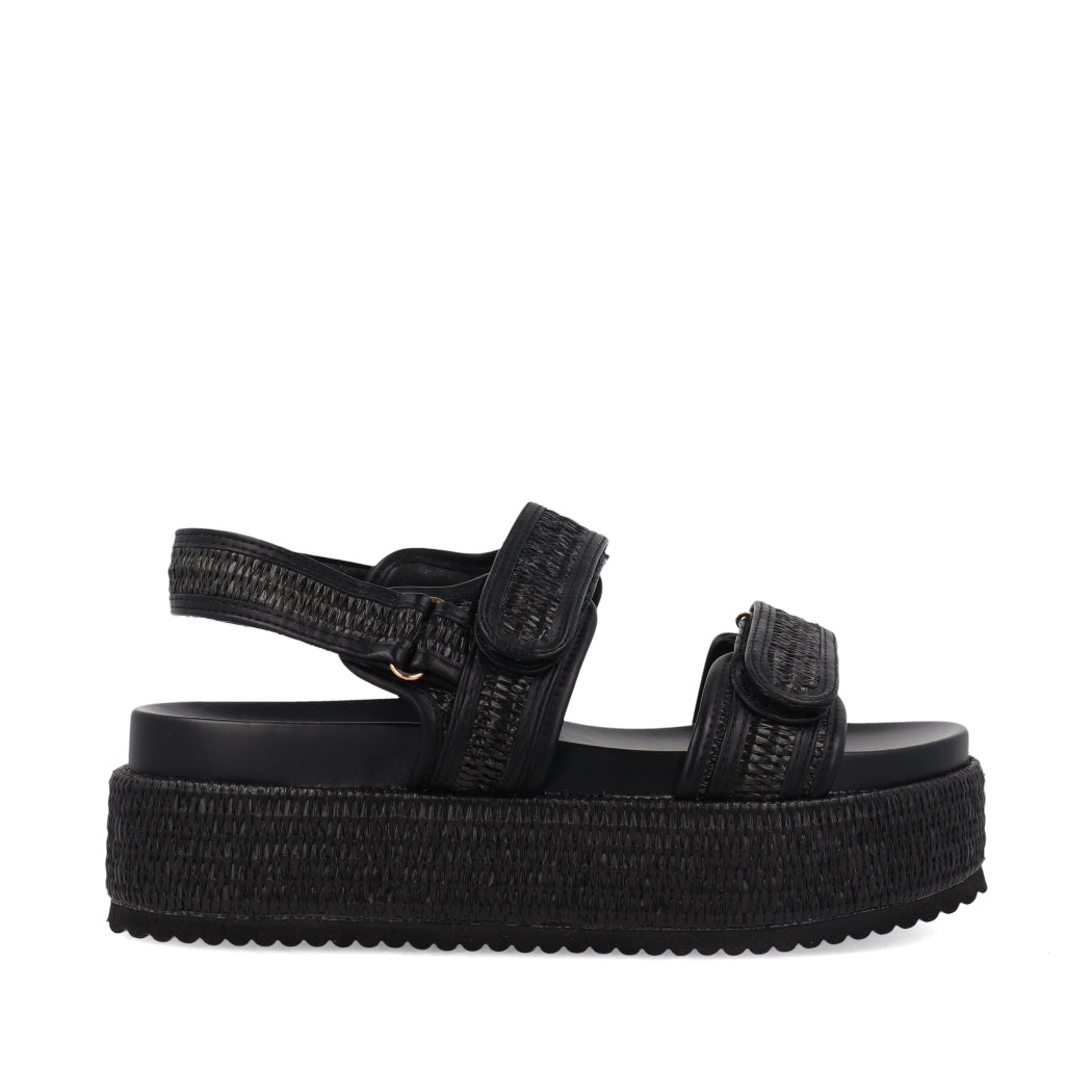 Sandalia Casual Trender color Negro para Mujer