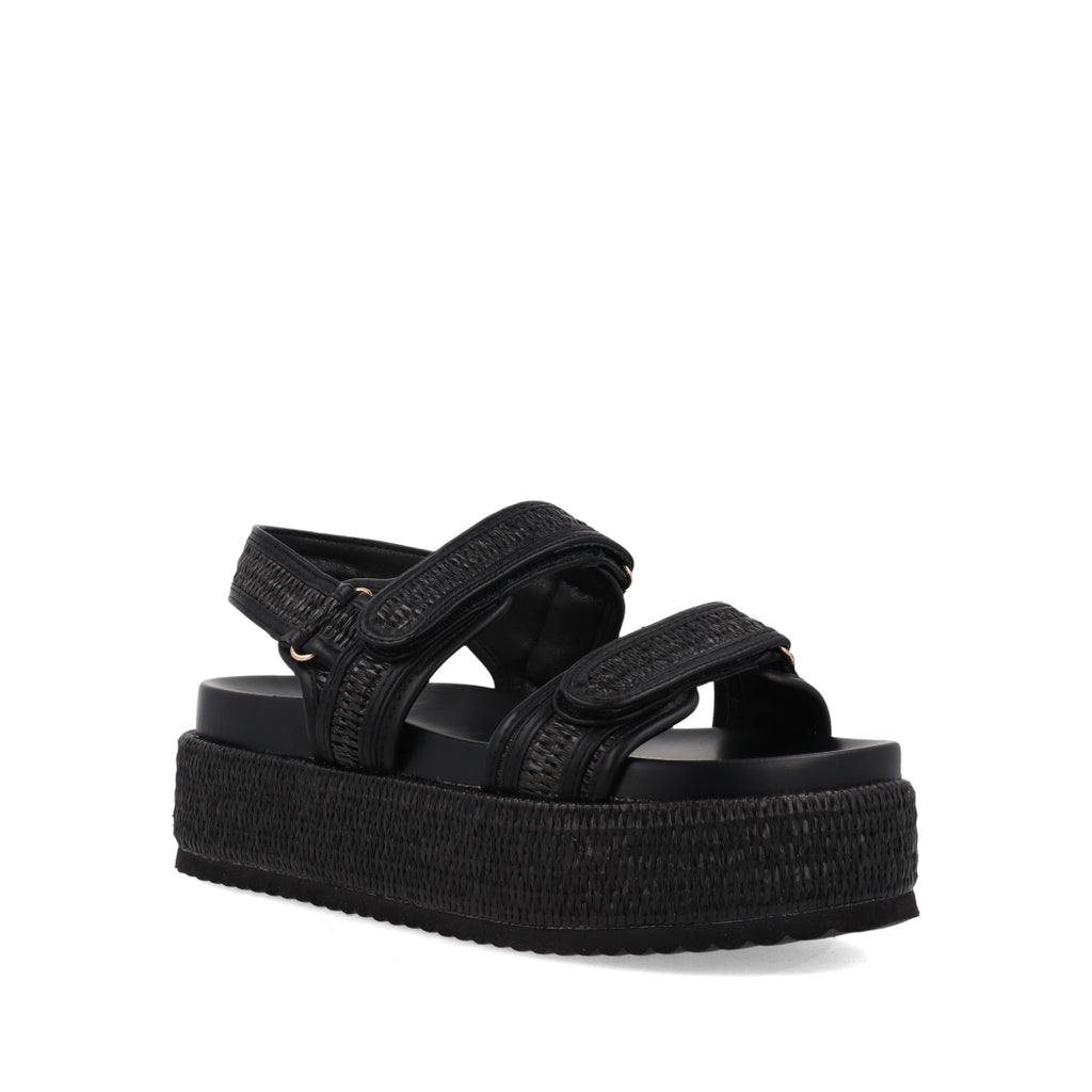 Sandalia Casual Trender color Negro para Mujer