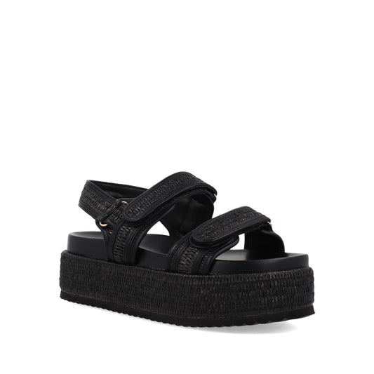 Sandalia Casual Trender color Negro para Mujer