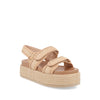 Sandalia Casual Trender color Arena para Mujer