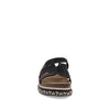 Sandalia Casual Trender color Negro para Mujer con Brillos