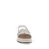 Sandalia Casual Trender color Plata para Mujer con Brillos