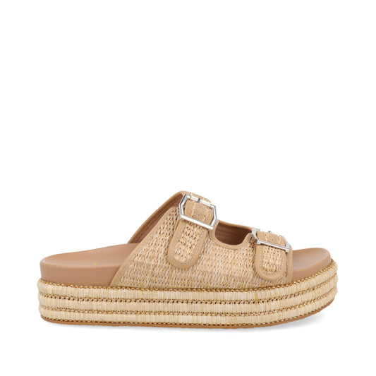 Sandalia Casual Trender color Beige para Mujer