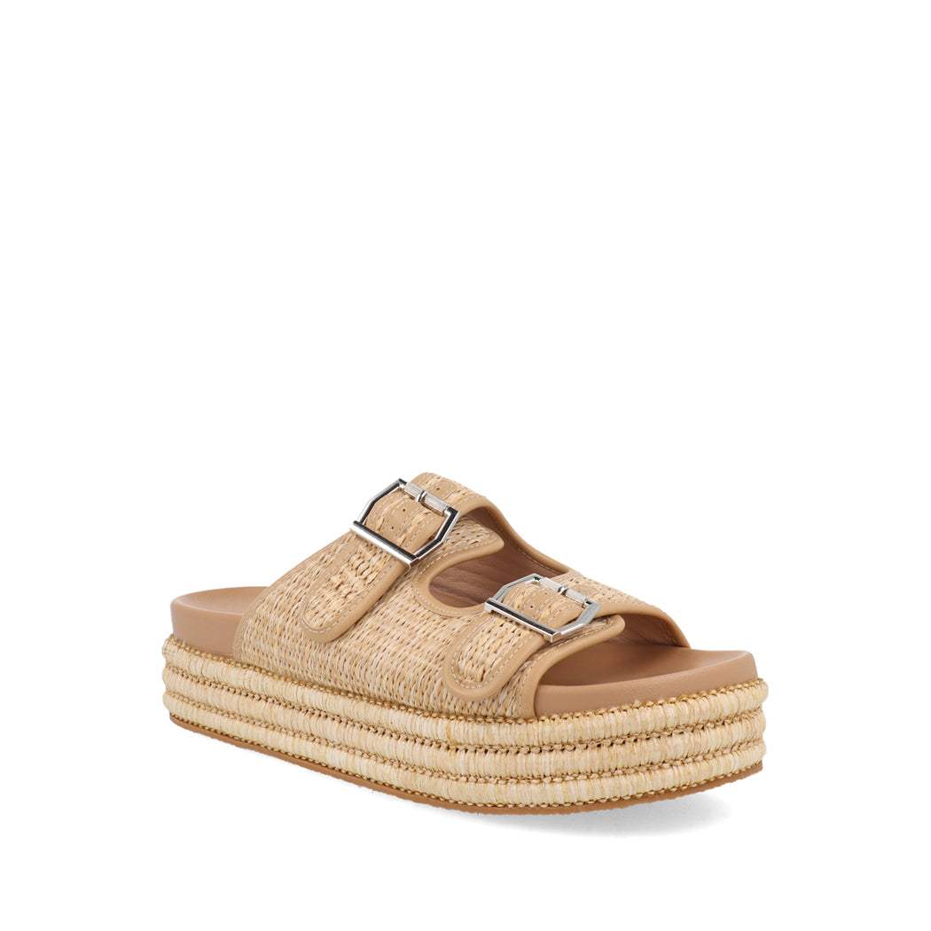 Sandalia Casual Trender color Beige para Mujer
