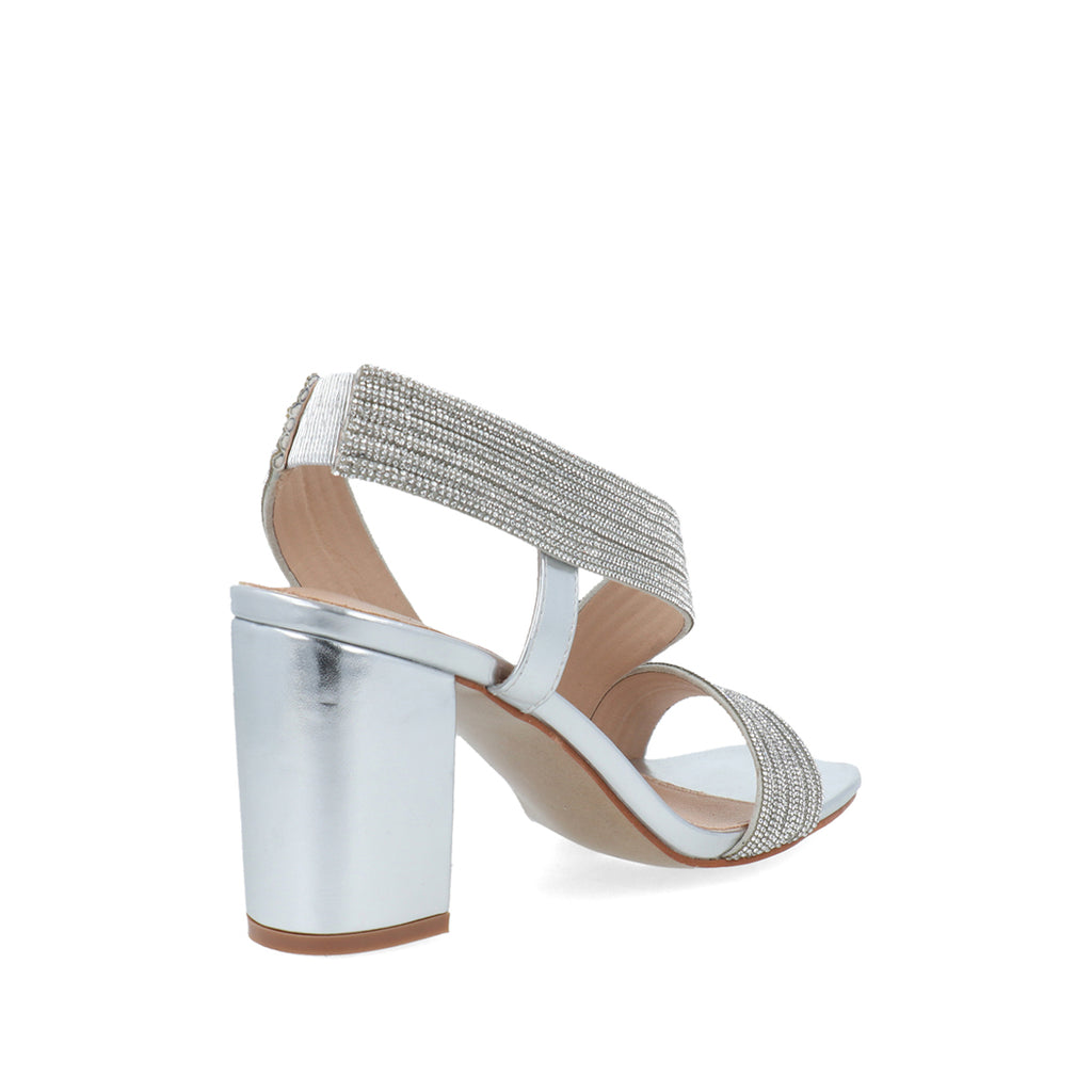 Zapatilla de Fiesta Trender color Plata para Mujer