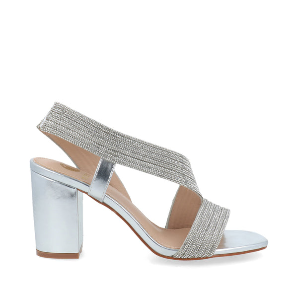 Zapatilla de Fiesta Trender color Plata para Mujer