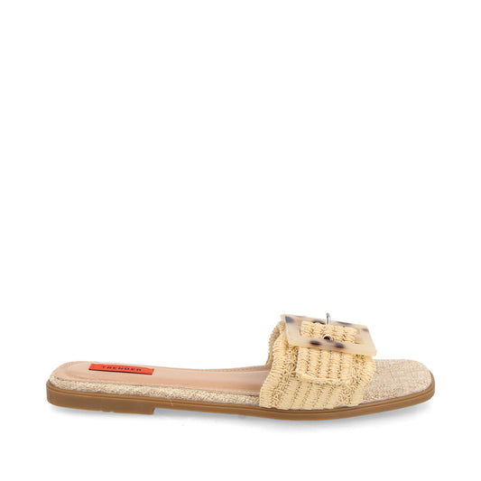 Sandalia Casual Trender color Beige para Mujer