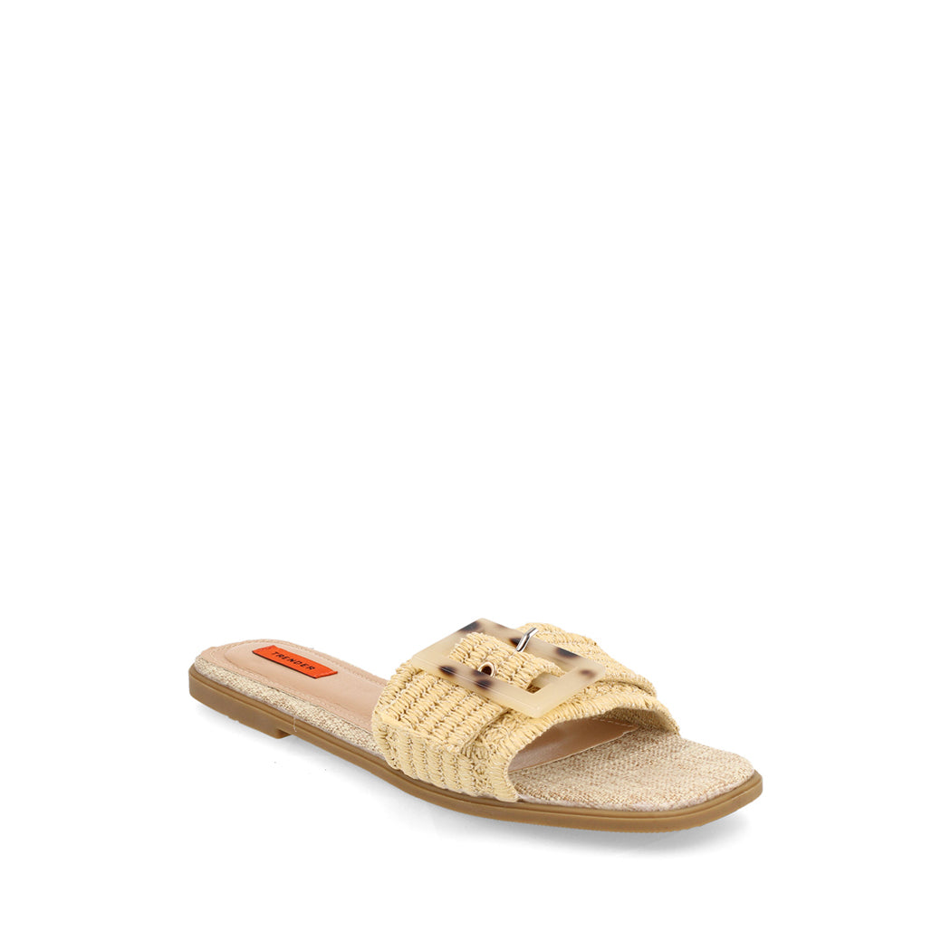 Sandalia Casual Trender color Beige para Mujer