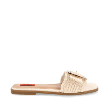 Sandalia Casual Trender color Latte para Mujer