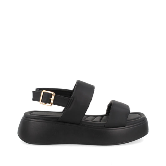 Sandalia Casual Trender color Negro para Mujer