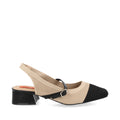 Zapatilla de Vestir Trender color Beige con Negro  para Mujer
