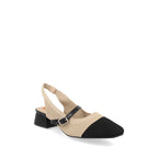 Zapatilla de Vestir Trender color Beige con Negro  para Mujer