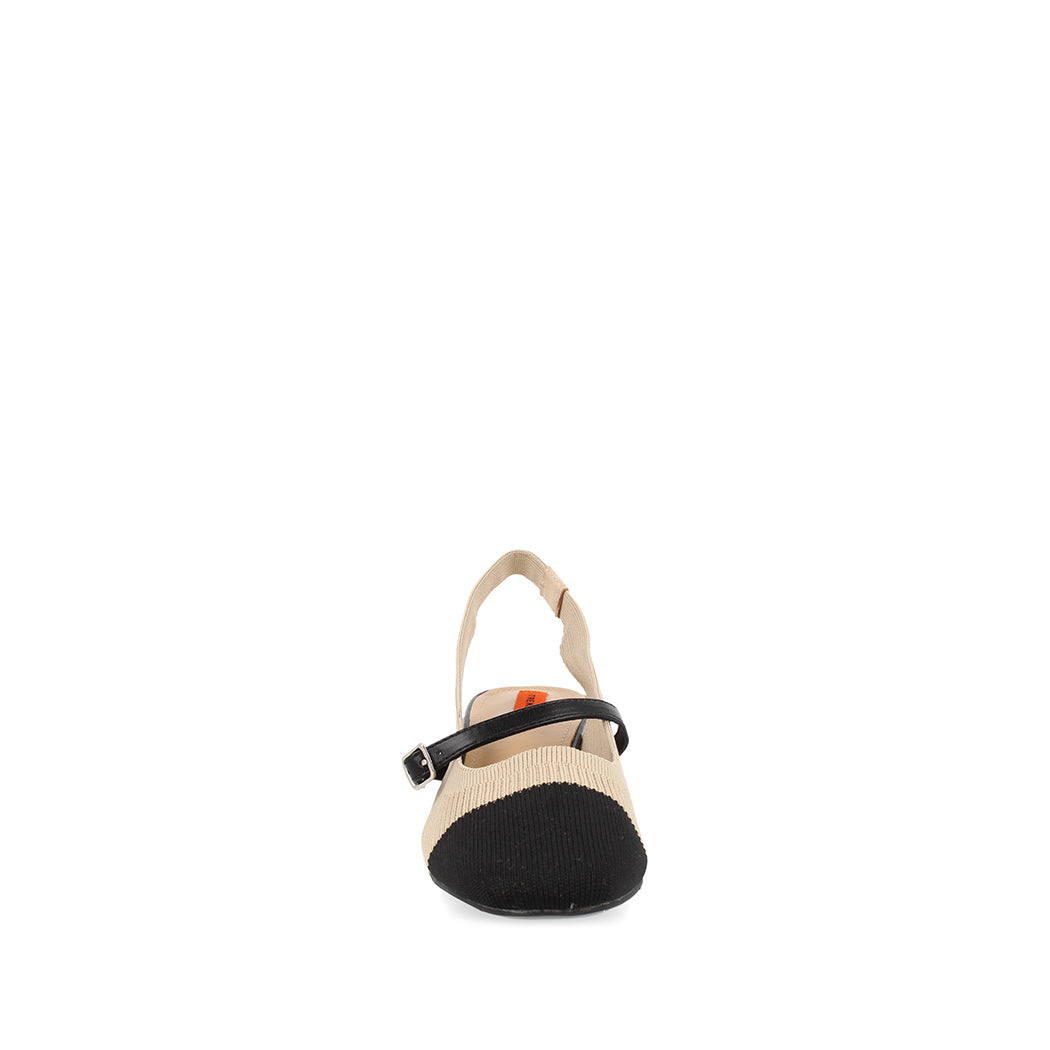 Zapatilla de Vestir Trender color Beige con Negro  para Mujer