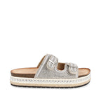 Sandalia Casual Trender color Plata para Mujer