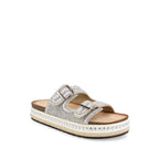 Sandalia Casual Trender color Plata para Mujer