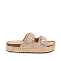 Sandalia Casual Trender color Oro para Mujer
