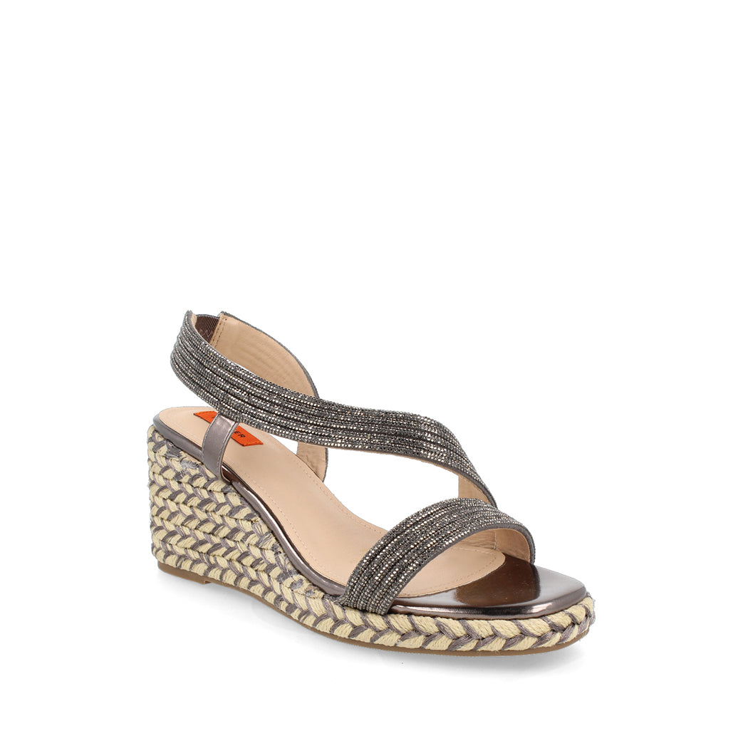 Sandalia Casual Trender color Inox para Mujer