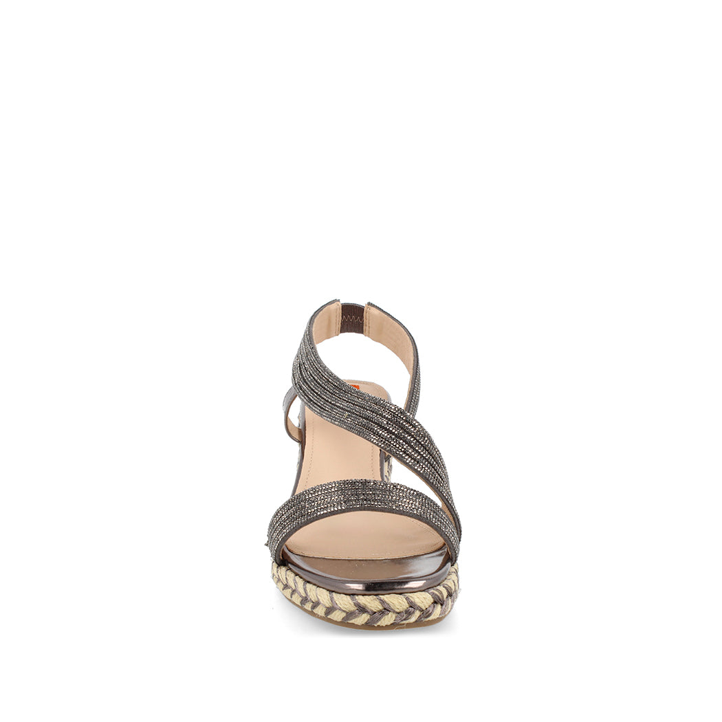Sandalia Casual Trender color Inox para Mujer