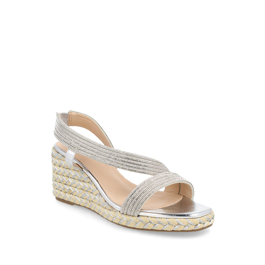 Sandalia Casual Trender color Plata para Mujer