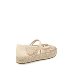 Alpargatas Casual Trender color Beige para Mujer