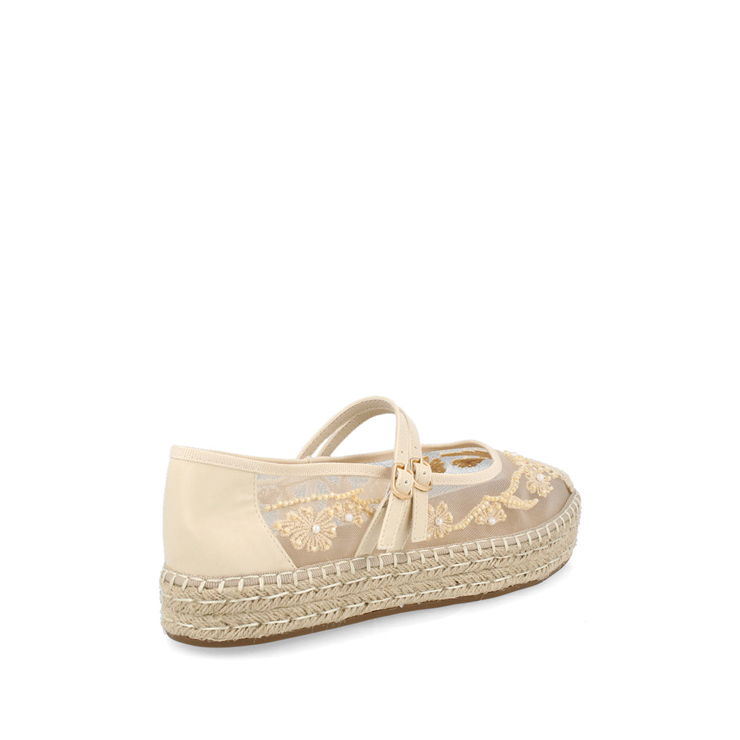 Alpargatas Casual Trender color Beige para Mujer