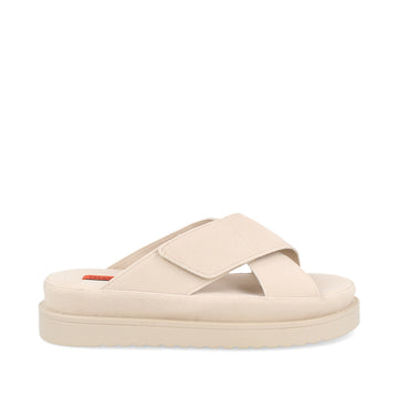 Sandalia Casual Trender color Arena para Mujer