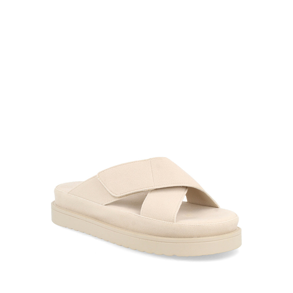 Sandalia Casual Trender color Arena para Mujer