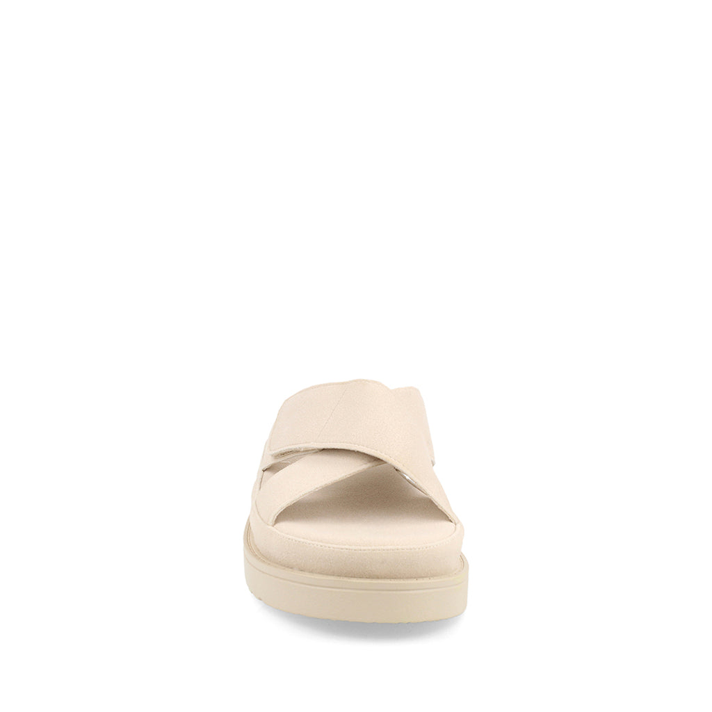 Sandalia Casual Trender color Arena para Mujer