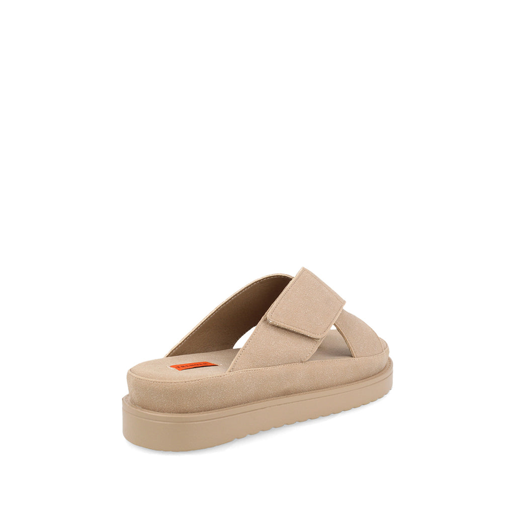 Sandalia Casual Trender color Taupe para Mujer