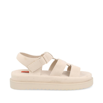 Sandalia Casual Trender color Arena para Mujer