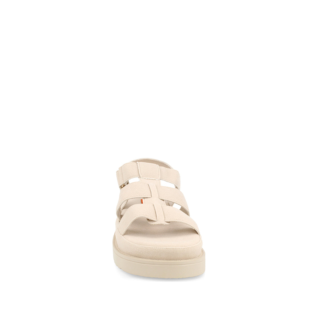 Sandalia Casual Trender color Arena para Mujer